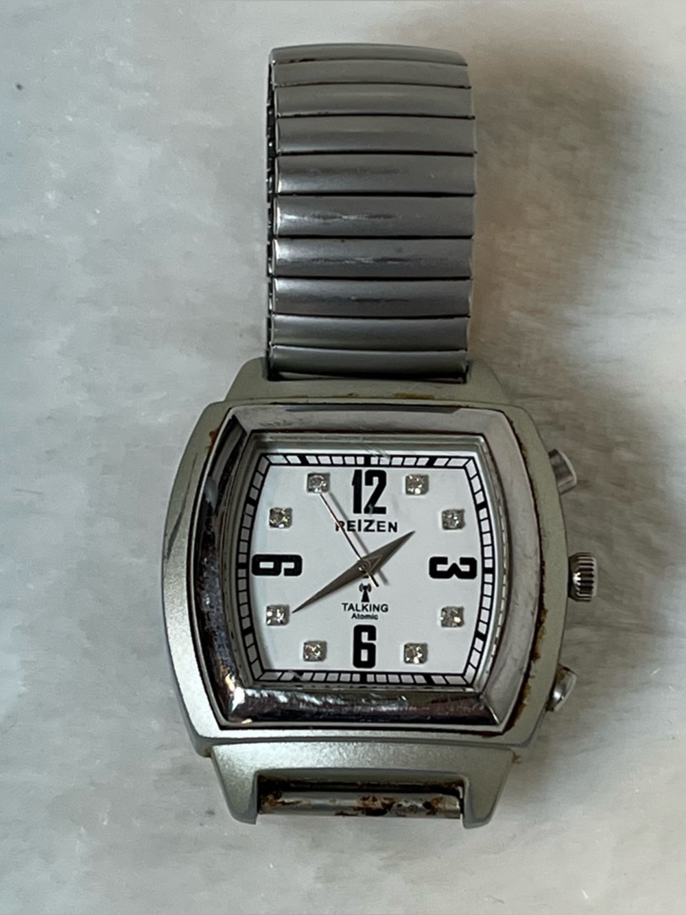 Reizen Talking Watch Stretch Band **BROKEN~FOR PARTS/REPAIR*